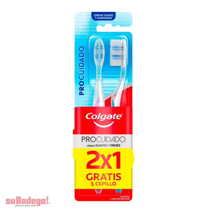 Cepillo Dental Colgate Pro Cuidado 2 pz.