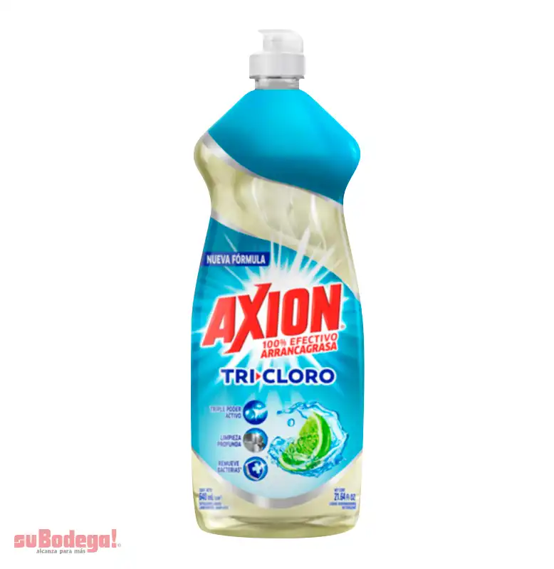 Detergente Axión Tricloro Líquido 640 ml.