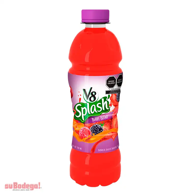 Jugo Splash V8 Berry Blend 500 ml.