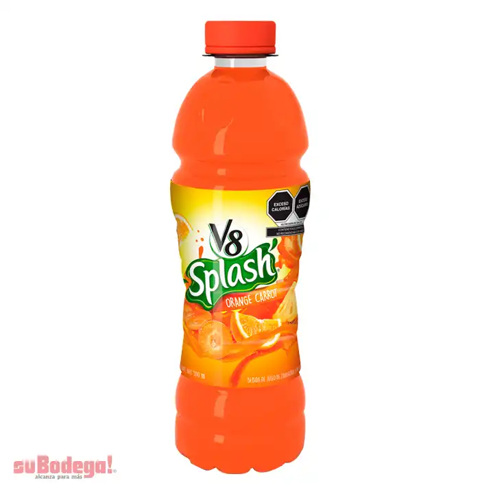 Jugo Splash V8 Orange Carrot 500 ml.