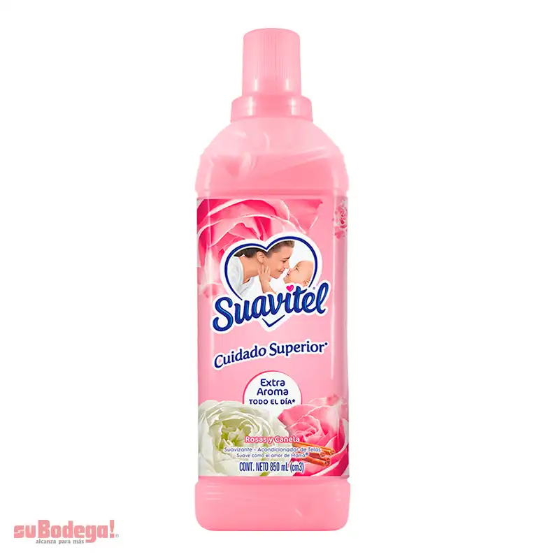 Suavizante Suavitel Rosas y Canela 850 ml.