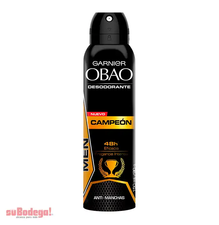 Desodorante Obao Hombre Campeón Aerosol 150 ml.