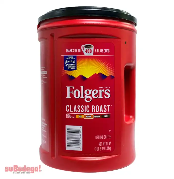 Café Folgers Molido 1.44 kg.