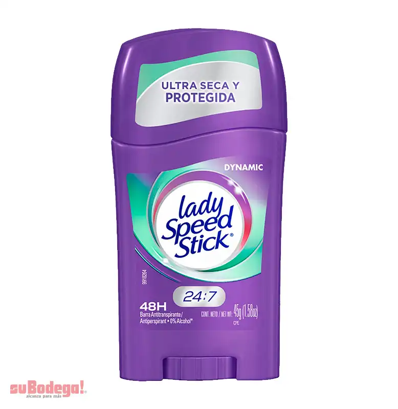 Desodorante Lady Speed Stick Dynamic 45 gr.