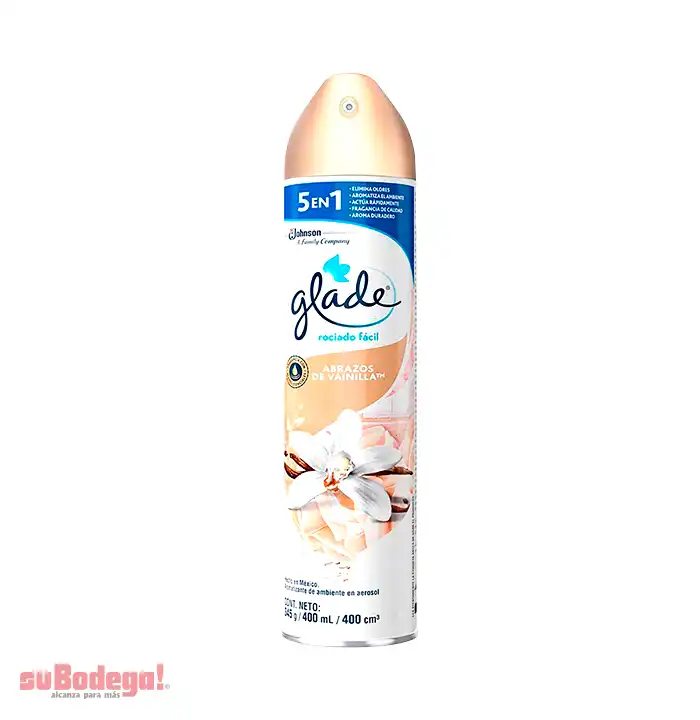 Aromatizante Glade Abrazos de Vainilla 400 ml.