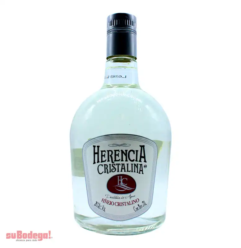 Destilado de Agave Herencia Cristalina Añejo 750 ml.