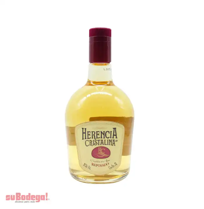 Destilado de Agave Herencia Cristalina Reposado 750 ml.