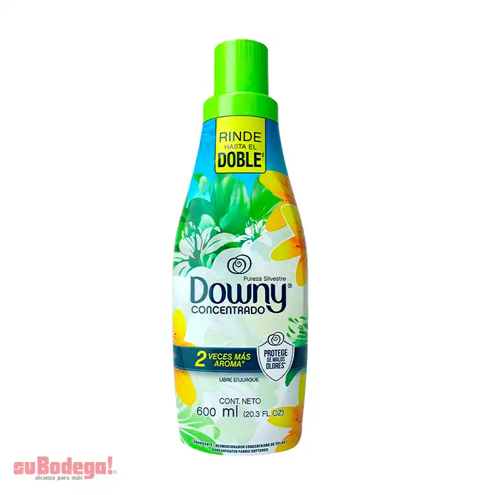 Suavizante Downy Concentrado Pureza Silvestre 600 ml.