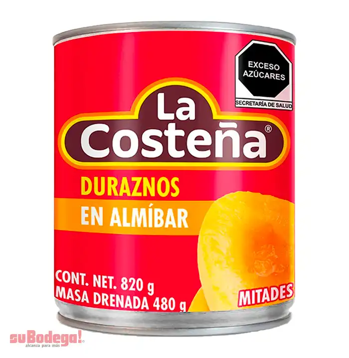 Durazno La Costeña Mitades 820 gr.