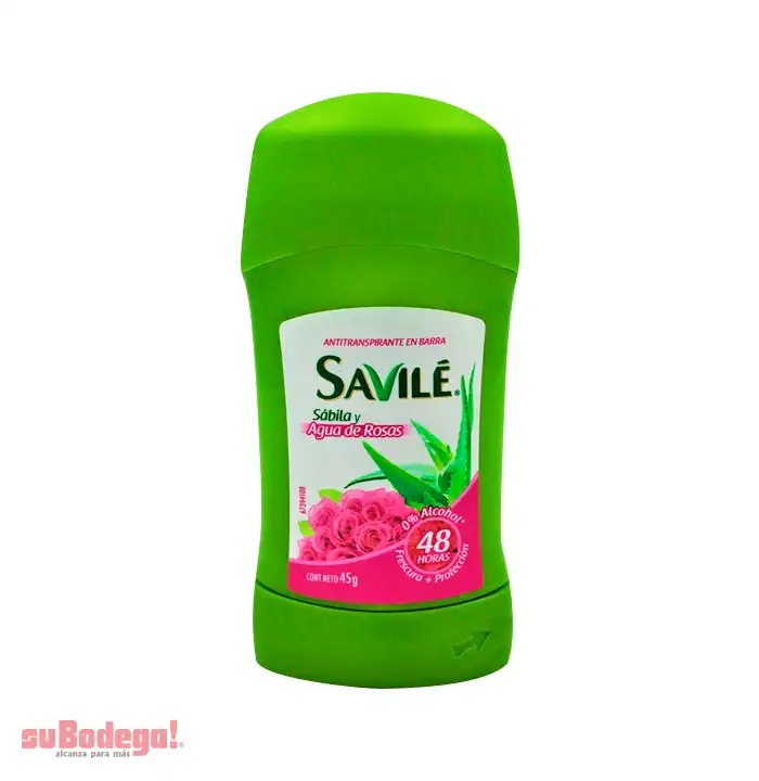 Desodorante Savilé Agua de Rosas Stick 45 gr.