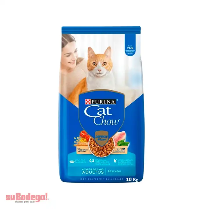 Alimento Purina Cat Chow Delicias Pescado y Marisco 10 kg.