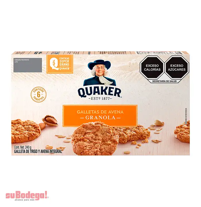 Galletas Quaker Avena Granola 240 gr.