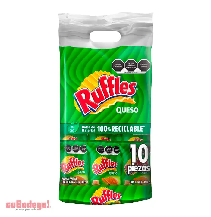 Sabritas Ruffles Queso 10 pz.