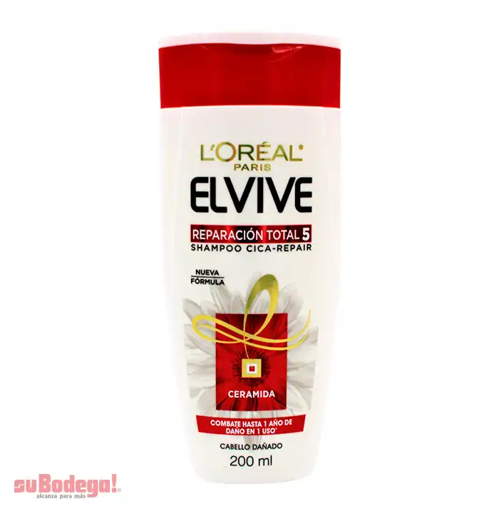 Shampoo Loreal Elvive Reparación Total 5 200 ml.