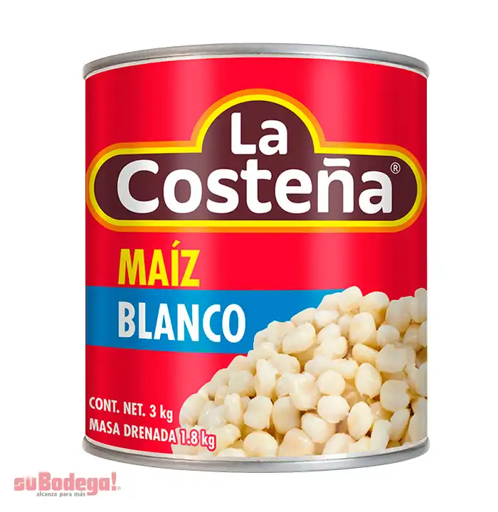 Maíz Blanco La Costeña 3 kg.