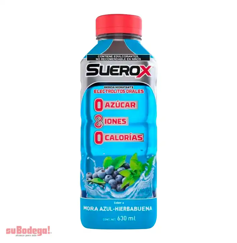 Bebida Suerox Mora Azul 630 ml.
