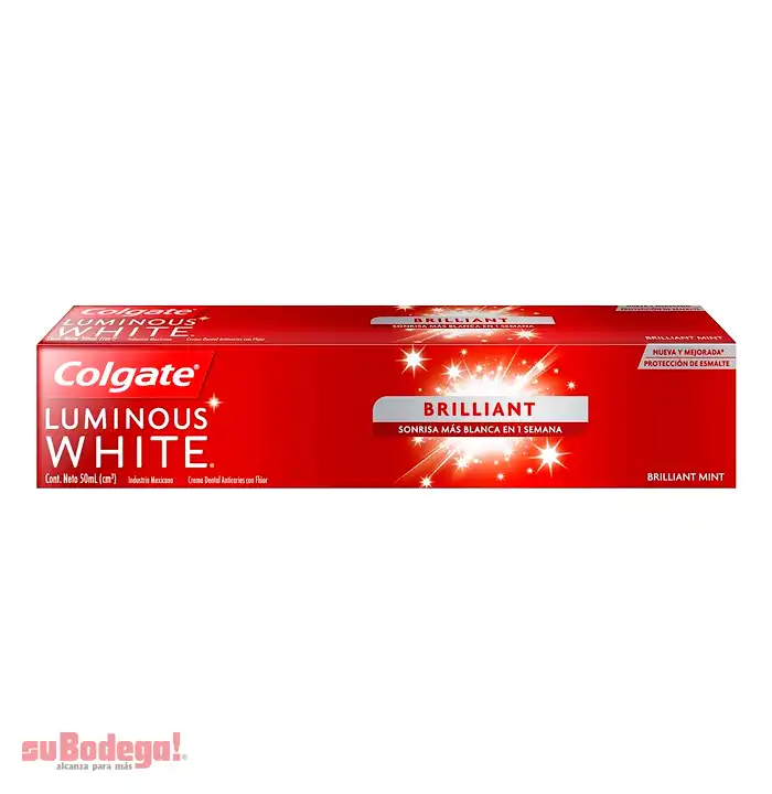 Crema Dental Colgate Luminous White 50 ml.