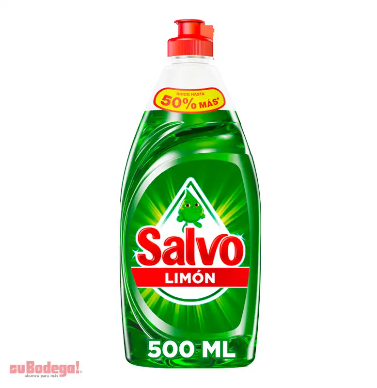 Detergente Salvo Limón Líquido 500 ml.