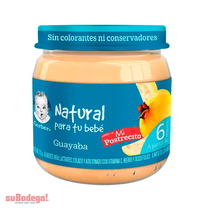 Gerber Colado Postre de Guayaba Etapa 2 113 gr.