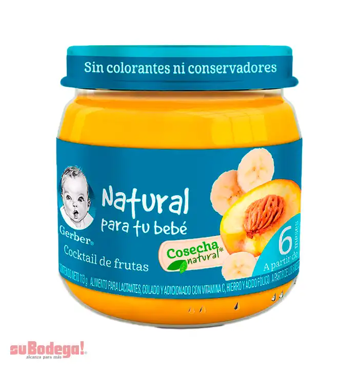 Gerber Colado Coctel de Frutas Etapa 2 113 gr.