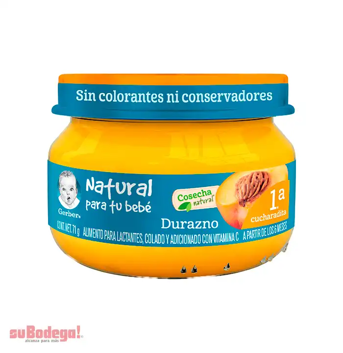 Gerber Colado Durazno Etapa 1 71 gr.