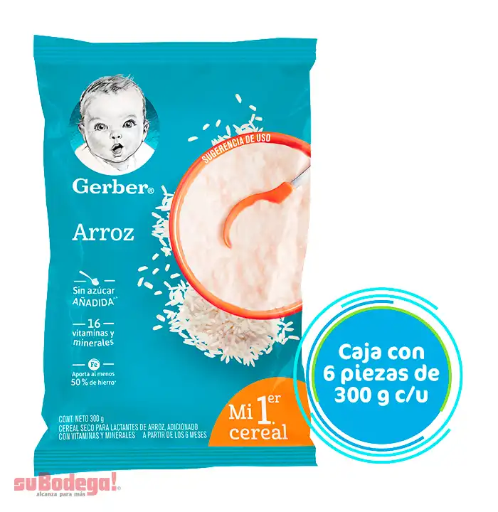 Gerber Cereal Arroz Etapa 1 Econopack 300 gr.