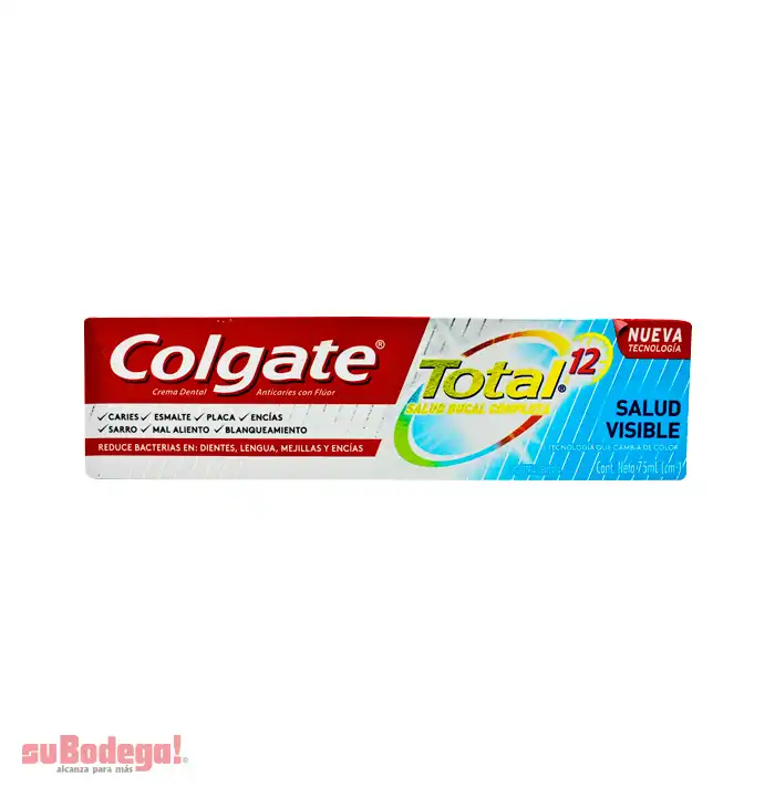 Crema Dental Colgate Total Salud Visible 75 ml.