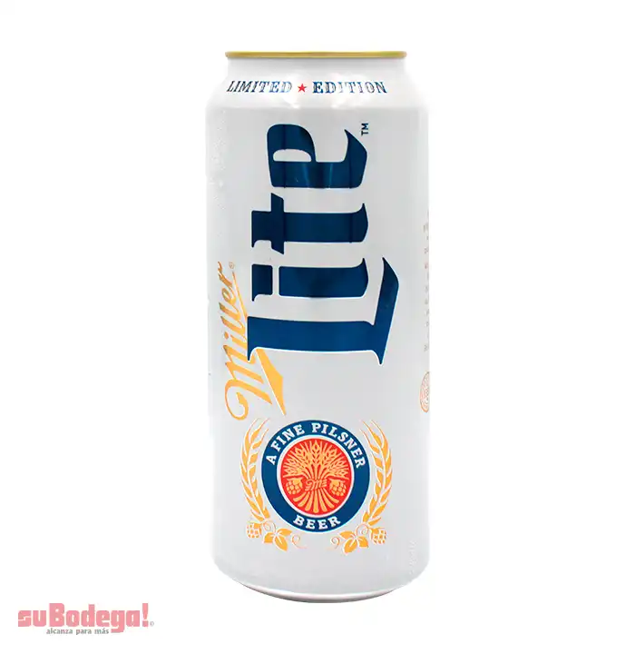 Cerveza Miller Lite Lata 710 ml.