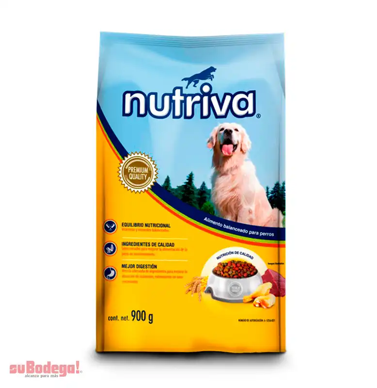 Alimento Nutriva Perro Todas Edades 900 g