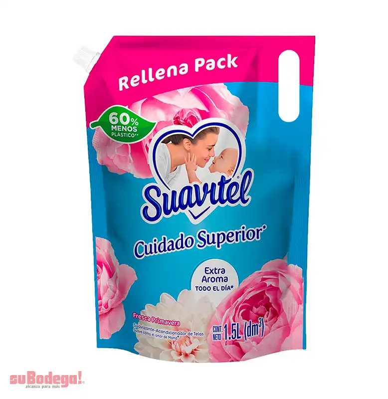 Suavizante Suavitel Fresca Primavera Doy Pack 1.5 lt.