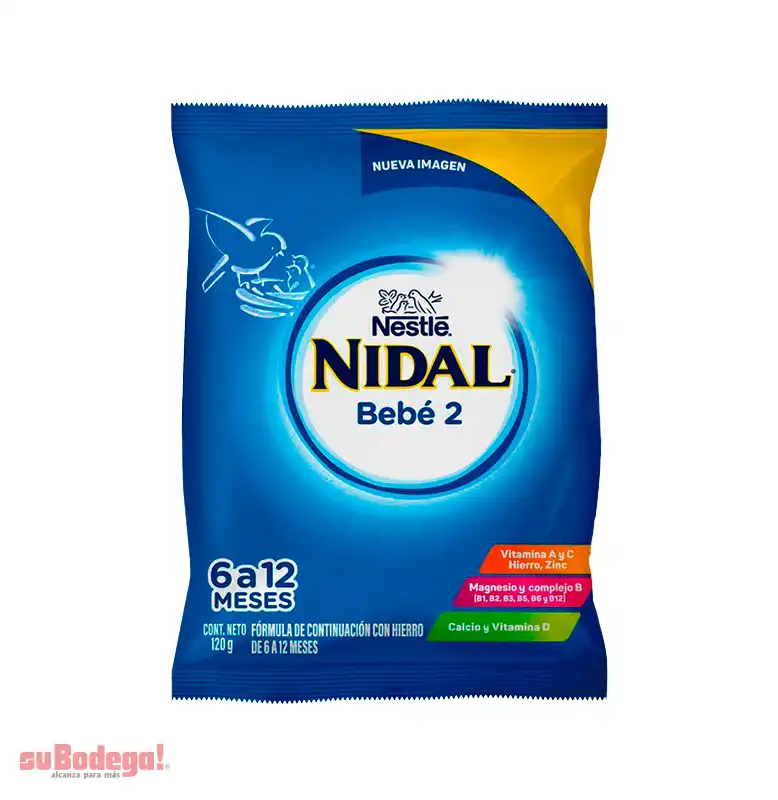 Fórmula Infantil Nidal 2 Bolsa 120 gr.