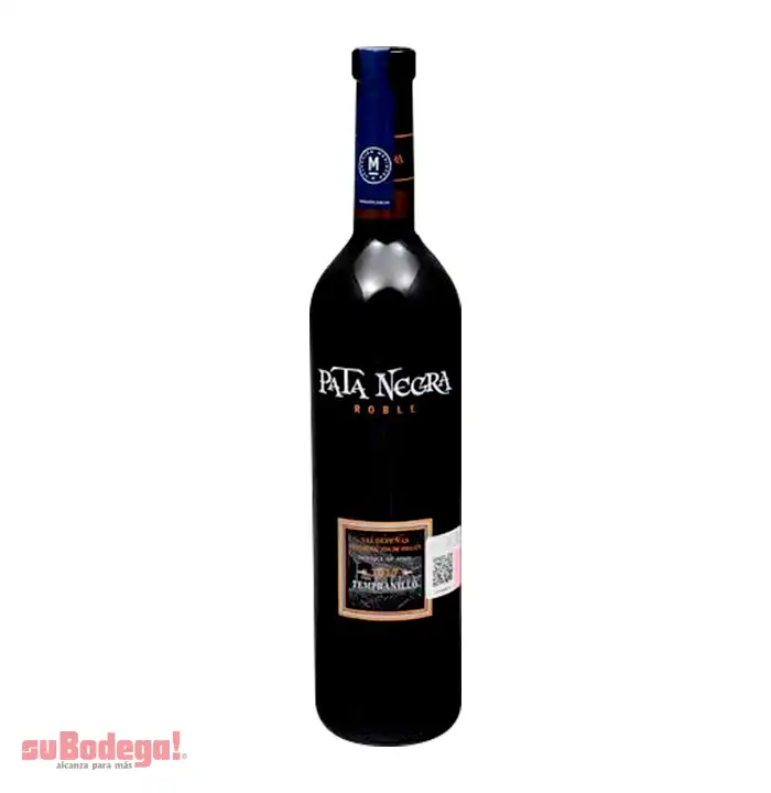 Vino Tinto Pata Negra Valdepeñas Roble 750 Ml.