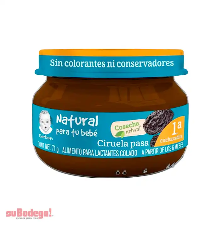 Gerber Colado Ciruela Pasa Etapa 1 71 gr.