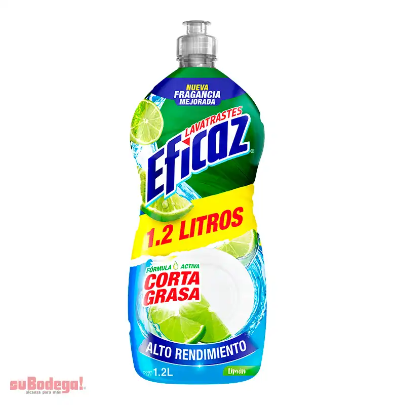 Detergente Eficaz Limón 1.2 lt.