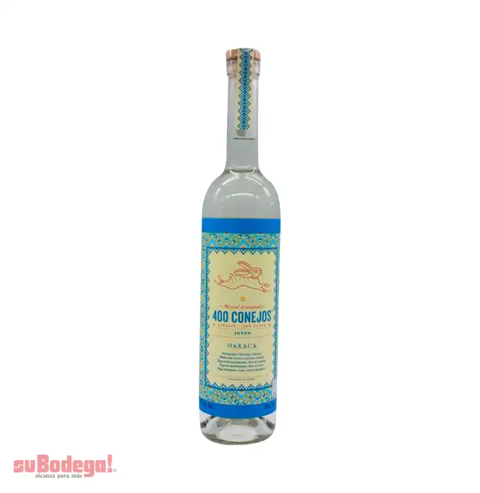 Mezcal 400 Conejos Joven 750 ml.