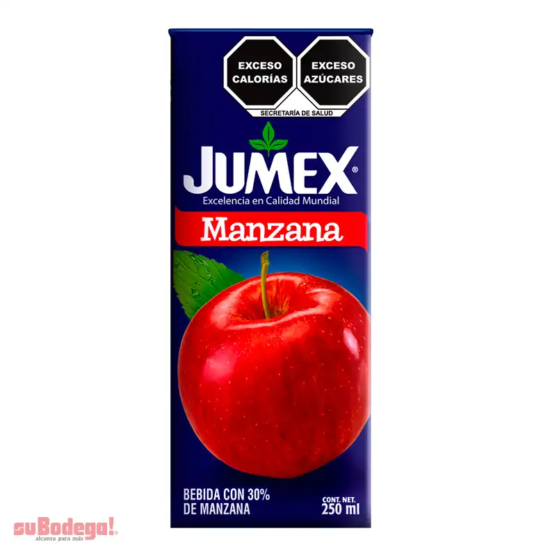 Jugo Néctar Jumex Manzana Mini Brick 250 ml.