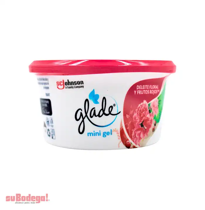 Aromatizante Glade Deleite Floral y Frutos Rojos Gel 70 gr.