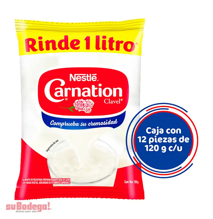 Leche Carnation Polvo 120 gr.