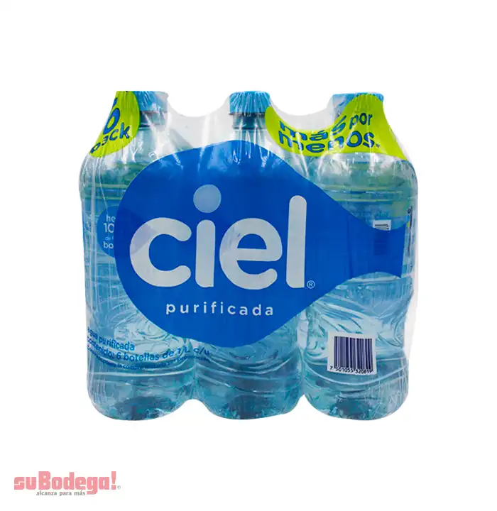 Agua Natural Ciel 6/1 lt.