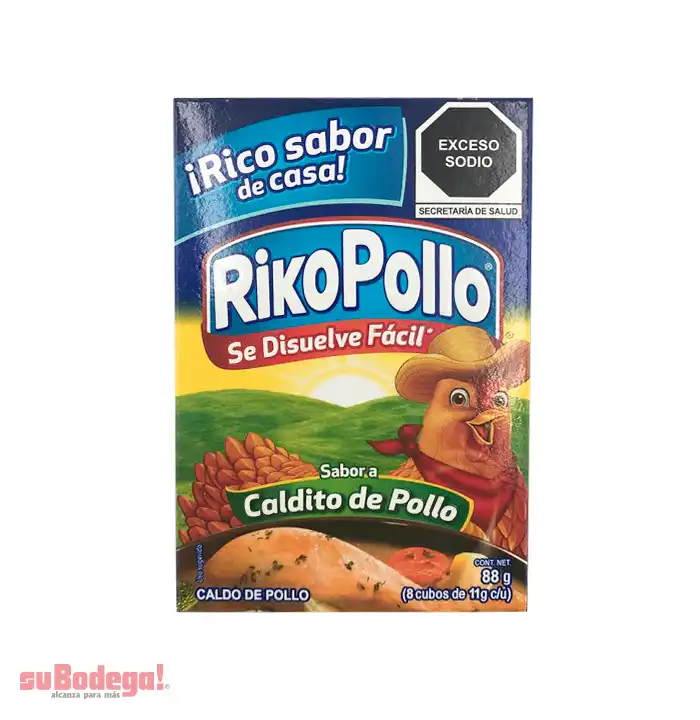 Caldo Riko Pollo 8 pz.