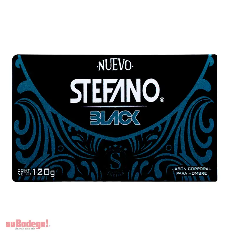 Jabón de Tocador Stefano Black 120 gr.