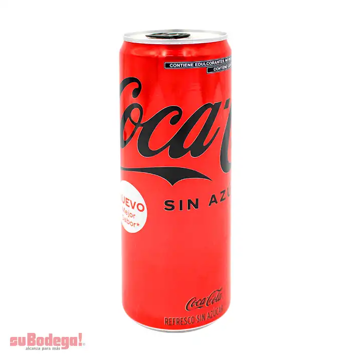Refresco Coca Cola sin Azúcar Lata 355 ml.