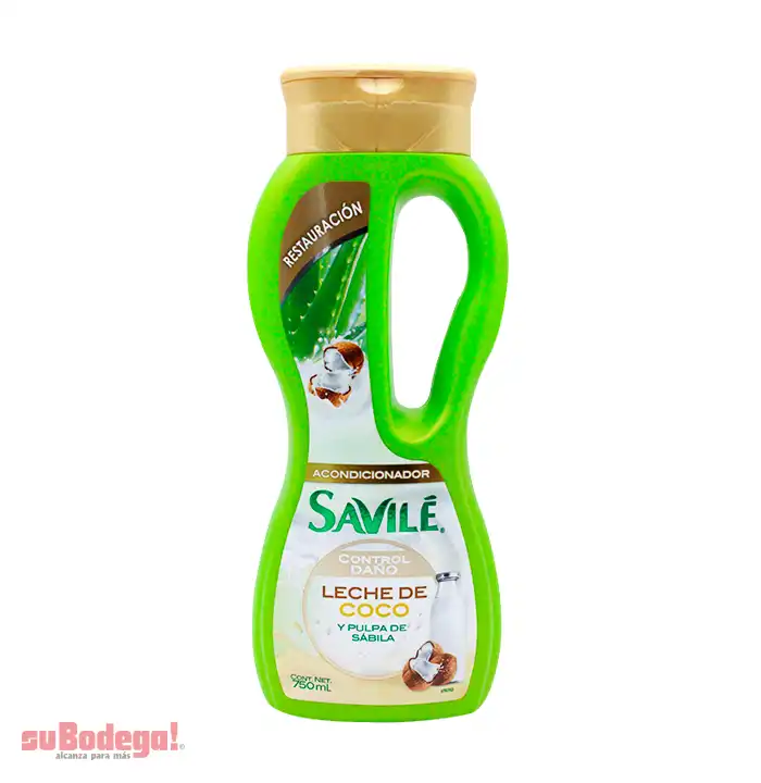 Acondicionador Savilé Leche de Coco 750 ml.