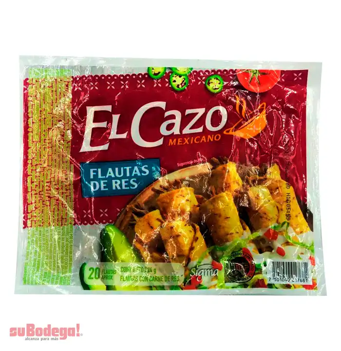 Flautas de Res El Cazo Mexicano 20 pz.