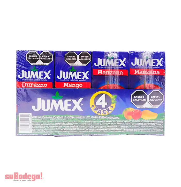Jugo Néctar Jumex Mini Brick 4/250 ml.