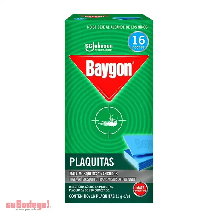 Insecticida Baygón Laminitas 16 pz.