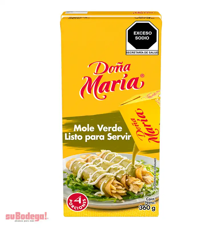 Mole Doña María Verde Líquido 360 gr.