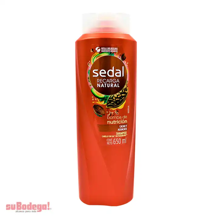 Shampoo Sedal Bomba de Nutrición 650 ml.