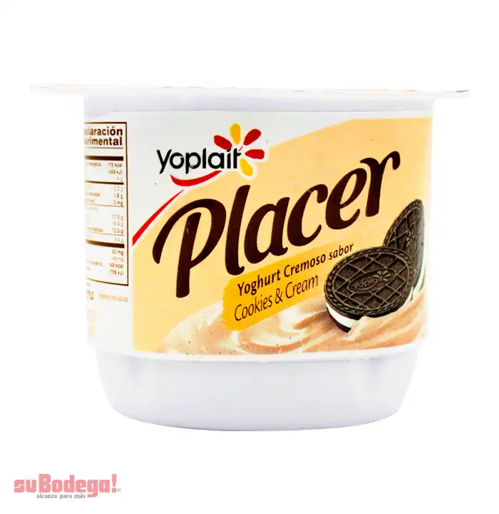 Yoghurt Yoplait Placer Cookies & Cream Malteada 220 gr.