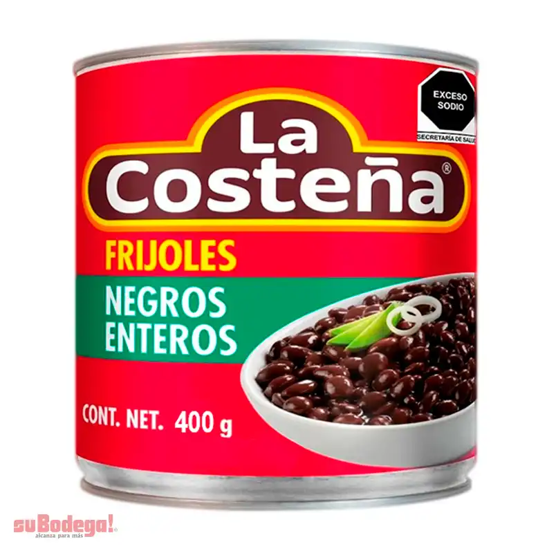 Frijol Negro Entero La Costeña 400 gr.